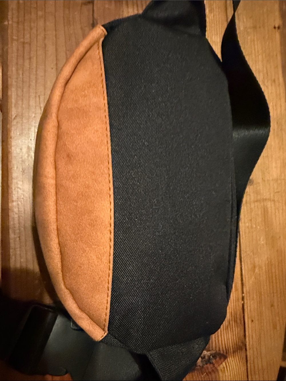 Wilderdog Fanny pack Black and Tan Canvas Waist Pack - Picture 4 of 9